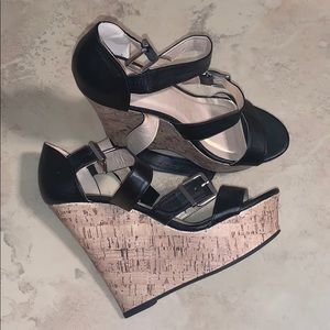 JustFab Wedge Sandals Size 8